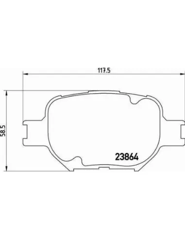 Juego de pastillas de freno Toyota P 83 054