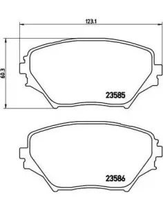 P83055 Juego de pastillas de freno Brembo