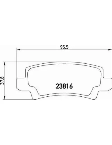 Juego de pastillas de freno Toyota P 83 065