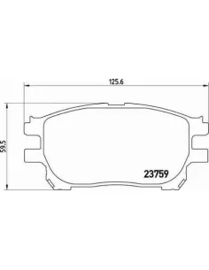 P83070 Juego de pastillas de freno Brembo