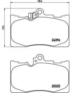P83072 Juego de pastillas de freno Brembo