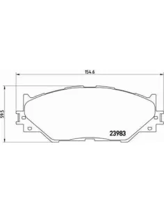 P83074 Juego de pastillas de freno Brembo