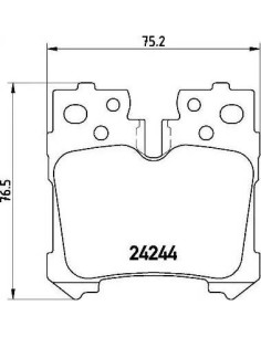 P83076 Juego de pastillas de freno Brembo