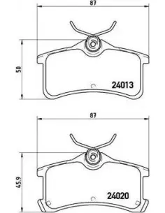 P83084 Juego de pastillas de freno Brembo