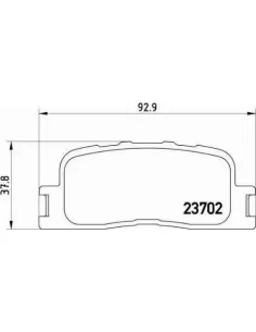 P83088 Juego de pastillas de freno Brembo