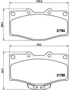 P83095 Juego de pastillas de freno Brembo