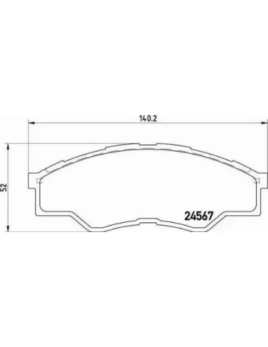 Juego de pastillas de freno Toyota P 83 096