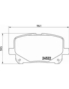 P83100 Juego de pastillas de freno Brembo