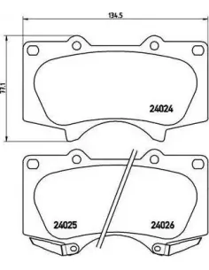 P83102 Juego de pastillas de freno Brembo