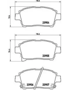 P83103 Juego de pastillas de freno Brembo