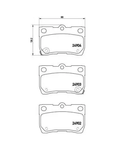 P83113 Juego de pastillas de freno Brembo