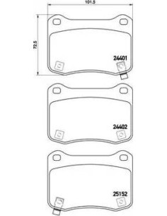 P83134 Juego de pastillas de freno Brembo