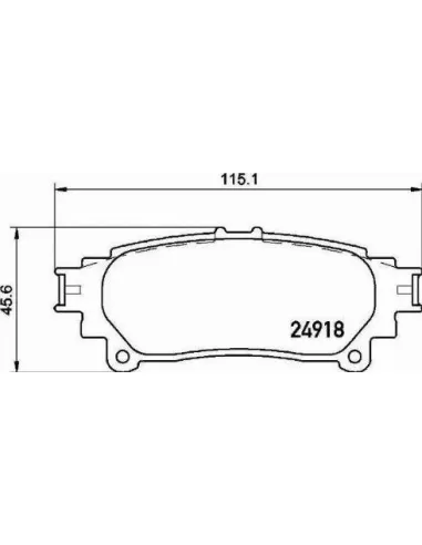 P83152 Juego de pastillas de freno Brembo