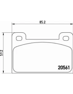 P85006 Juego de pastillas de freno Brembo
