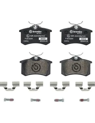 Juego de pastillas de freno traseras Xtra Brembo P85020X para Citroën