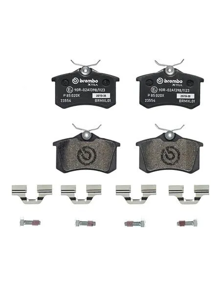 Juego de pastillas de freno traseras Xtra Brembo P85020X para Citroën