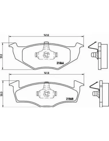 P85025 Juego de pastillas de freno Brembo