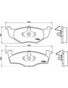 P85030 Juego de pastillas de freno Brembo