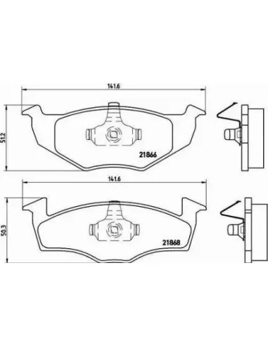 P85030 Juego de pastillas de freno Brembo