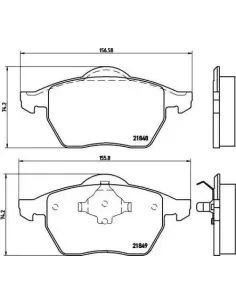 P85039 Juego de pastillas de freno Brembo
