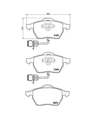 P85040 Juego de pastillas de freno Brembo