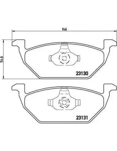 P85041 Juego de pastillas de freno Brembo