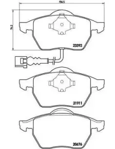 P85045 Juego de pastillas de freno Brembo
