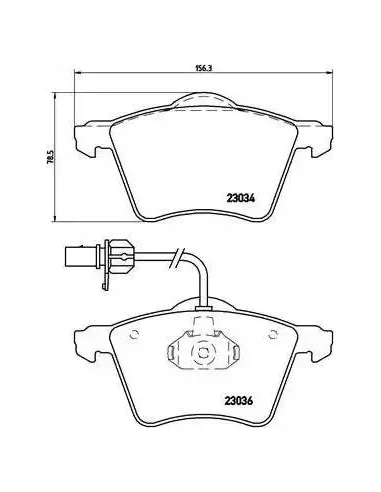 P85052 Juego de pastillas de freno Brembo