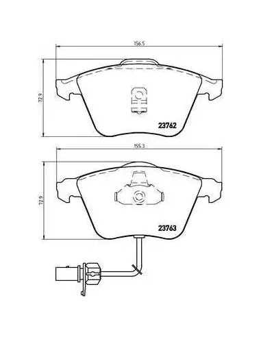 Juego de pastillas de freno Brembo P 85 056