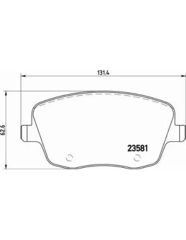 P85057X Juego de pastillas de freno Brembo