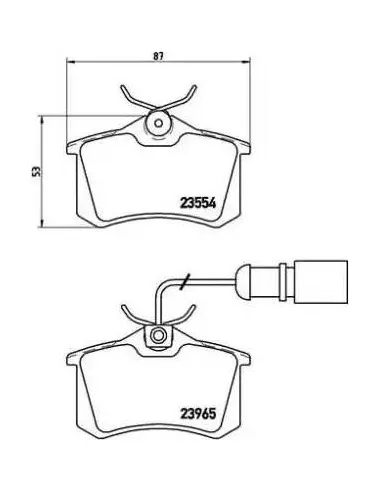 Juego de pastillas de freno Brembo P 85 058