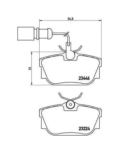 Juego de pastillas de freno Brembo P 85 059