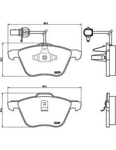 P85061 Juego de pastillas de freno Brembo