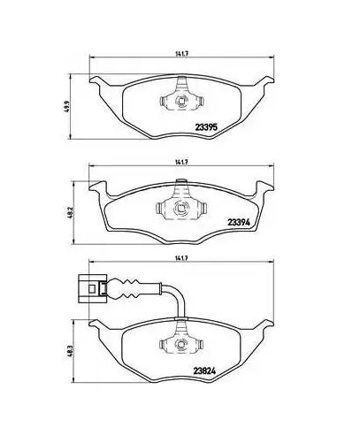 Juego de pastillas de freno Brembo P 85 063