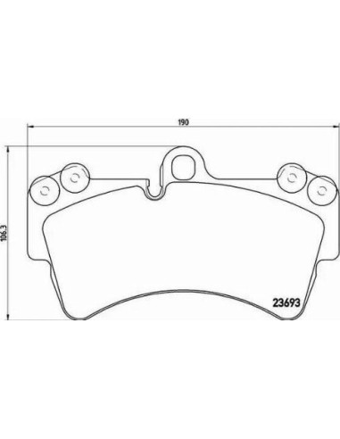 P85065 Juego de pastillas de freno Brembo