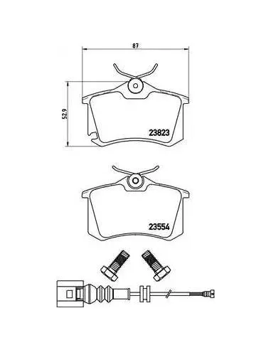 Juego de pastillas de freno Brembo P 85 066
