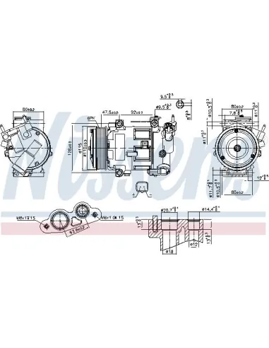 Compresor Aire acondicionado Citroen 9672247080