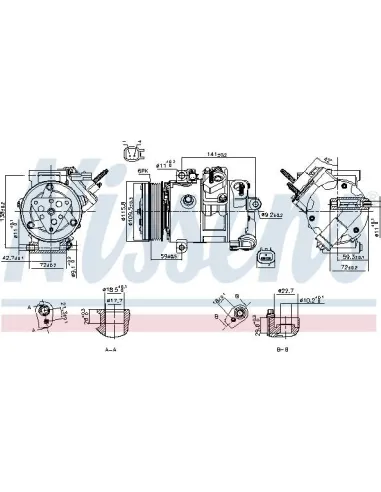 Compresor de aire acondicionado Ford 890772