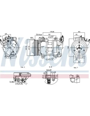 Compresor Aire acondicionado Citroen 9802875780