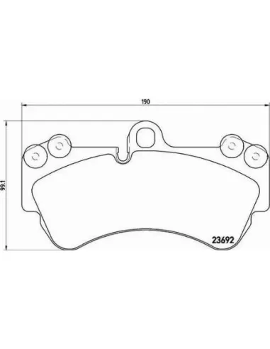 P85069 Juego de pastillas de freno Brembo