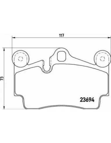 P85070 Juego de pastillas de freno Brembo