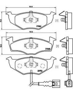 P85071 Juego de pastillas de freno Brembo