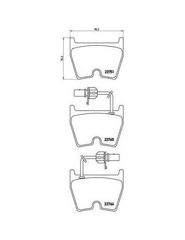 Juego de pastillas de freno Brembo P 85 078