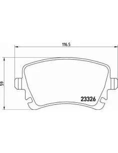 P85083 Juego de pastillas de freno Brembo