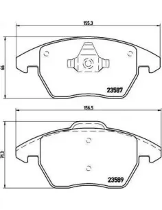 P85105 Juego de pastillas de freno Brembo