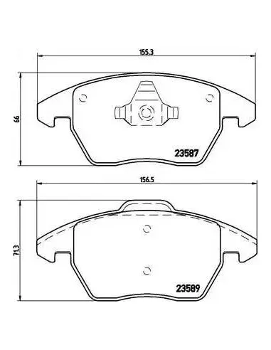 Juego de pastillas de freno Brembo P 85 105
