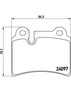 P85111 Juego de pastillas de freno Brembo