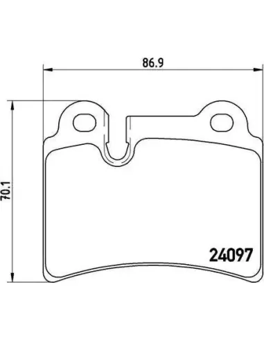 P85111 Juego de pastillas de freno Brembo