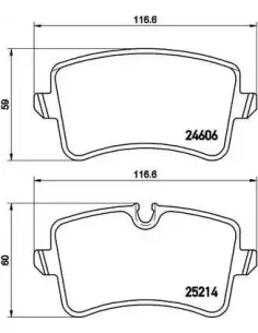 P85117 Juego de pastillas de freno Brembo
