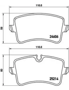 P85119 Juego de pastillas de freno Brembo